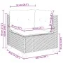 Gartensofa-Set, 10-teilig, mit grauen Polstern aus synthetischem Rattan von vidaXL, Gartensets - Ref: Foro24-3261996, Preis: ...