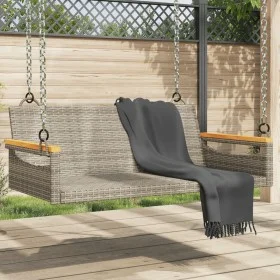 Gray synthetic rattan swing bench 109x62x40 cm by vidaXL, garden benches - Ref: Foro24-368144, Price: 92,13 €, Discount: %