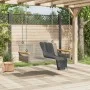 Graue Schaukelbank aus synthetischem Rattan, 109 x 62 x 40 cm von vidaXL, Gartenbänke - Ref: Foro24-368144, Preis: 92,32 €, R...