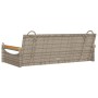 Graue Schaukelbank aus synthetischem Rattan, 109 x 62 x 40 cm von vidaXL, Gartenbänke - Ref: Foro24-368144, Preis: 101,80 €, ...