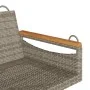 Graue Schaukelbank aus synthetischem Rattan, 109 x 62 x 40 cm von vidaXL, Gartenbänke - Ref: Foro24-368144, Preis: 92,32 €, R...