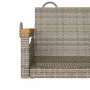 Graue Schaukelbank aus synthetischem Rattan, 109 x 62 x 40 cm von vidaXL, Gartenbänke - Ref: Foro24-368144, Preis: 92,32 €, R...