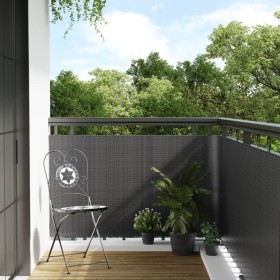 Toldo para balcón ratán sintético gris antracita 400x100 cm de vidaXL, Paneles de vallas - Ref: Foro24-156240, Precio: 58,65 ...