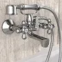 SCHÜTTE Two-handle bathtub mixer tap with hand shower ELK chrome by SCHÜTTE, Faucets - Ref: Foro24-429363, Price: 112,92 €, D...
