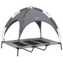 Dog bed with canopy anthracite oxford fabric and steel by vidaXL, Beds for dogs - Ref: Foro24-172595, Price: 55,91 €, Discoun...
