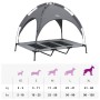 Cama para perros con dosel antracita tela oxford y acero de vidaXL, Camas para perros - Ref: Foro24-172595, Precio: 56,81 €, ...