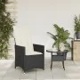 Garden recliner with black synthetic rattan cushions by vidaXL, Garden chairs - Ref: Foro24-365638, Price: 128,19 €, Discount: %