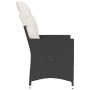 Garden recliner with black synthetic rattan cushions by vidaXL, Garden chairs - Ref: Foro24-365638, Price: 116,83 €, Discount: %