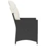 Garden recliner with black synthetic rattan cushions by vidaXL, Garden chairs - Ref: Foro24-365638, Price: 128,19 €, Discount: %