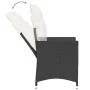 Garden recliner with black synthetic rattan cushions by vidaXL, Garden chairs - Ref: Foro24-365638, Price: 128,19 €, Discount: %