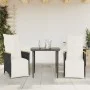 Kissen für Gartenliegen, 2 Stück, schwarzes synthetisches Rattan von vidaXL, Gartenstühle - Ref: Foro24-365671, Preis: 229,62...