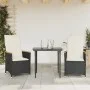Garden recliners cushions 2 pcs black synthetic rattan by vidaXL, Garden chairs - Ref: Foro24-365650, Price: 206,23 €, Discou...