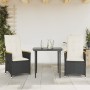 Kissen für Gartenliegen, 2 Stück, schwarzes synthetisches Rattan von vidaXL, Gartenstühle - Ref: Foro24-365650, Preis: 202,25...