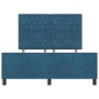 Estructura de cama Azul oscuro 140 x 200 cm Terciopelo