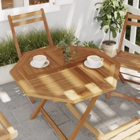 Achteckige Tischplatte aus massivem Teakholz, 80 x 80 x 2,5 cm von vidaXL, Tischplatten - Ref: Foro24-366666, Preis: 103,15 €...