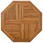 Octagonal solid teak wood table top 80x80x2.5 cm by vidaXL, Table tops - Ref: Foro24-366666, Price: 103,15 €, Discount: %