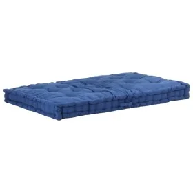 Light blue cotton pallet cushion 120x80x10 cm by vidaXL, Cushions for chairs and sofas - Ref: Foro24-48688, Price: 79,71 €, D...