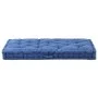 Light blue cotton pallet cushion 120x80x10 cm by vidaXL, Cushions for chairs and sofas - Ref: Foro24-48688, Price: 79,71 €, D...