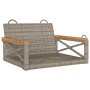 Graue Schaukelbank aus synthetischem Rattan, 63 x 62 x 40 cm von vidaXL, Gartenbänke - Ref: Foro24-368171, Preis: 64,70 €, Ra...