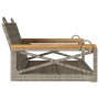 Graue Schaukelbank aus synthetischem Rattan, 63 x 62 x 40 cm von vidaXL, Gartenbänke - Ref: Foro24-368171, Preis: 64,70 €, Ra...