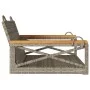 Gray synthetic rattan swing bench 63x62x40 cm by vidaXL, garden benches - Ref: Foro24-368171, Price: 68,58 €, Discount: %