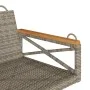 Gray synthetic rattan swing bench 63x62x40 cm by vidaXL, garden benches - Ref: Foro24-368171, Price: 68,58 €, Discount: %