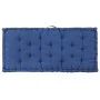 Light blue cotton pallet cushion 120x80x10 cm by vidaXL, Cushions for chairs and sofas - Ref: Foro24-48688, Price: 79,71 €, D...