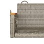 Graue Schaukelbank aus synthetischem Rattan, 63 x 62 x 40 cm von vidaXL, Gartenbänke - Ref: Foro24-368171, Preis: 64,70 €, Ra...