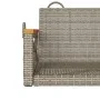 Gray synthetic rattan swing bench 63x62x40 cm by vidaXL, garden benches - Ref: Foro24-368171, Price: 68,58 €, Discount: %