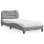 Bett mit hellgrauer Stoffmatratze 80x200 cm von vidaXL, Betten und Lattenroste - Ref: Foro24-3208492, Preis: 285,73 €, Rabatt: %