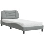 Bett mit hellgrauer Stoffmatratze 80x200 cm von vidaXL, Betten und Lattenroste - Ref: Foro24-3208492, Preis: 285,73 €, Rabatt: %