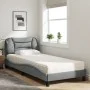Bed with light gray fabric mattress 90x190 cm by vidaXL, Beds and slatted bases - Ref: Foro24-3208499, Price: 279,04 €, Disco...