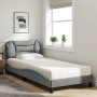 Bett mit hellgrauer Stoffmatratze 90x190 cm von vidaXL, Betten und Lattenroste - Ref: Foro24-3208499, Preis: 282,12 €, Rabatt: %