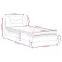 Bed with light gray fabric mattress 90x190 cm by vidaXL, Beds and slatted bases - Ref: Foro24-3208499, Price: 279,04 €, Disco...
