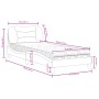 Bett mit hellgrauer Stoffmatratze 90x190 cm von vidaXL, Betten und Lattenroste - Ref: Foro24-3208499, Preis: 282,12 €, Rabatt: %