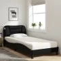 Bed with black fabric mattress 90x190 cm by vidaXL, Beds and slatted bases - Ref: Foro24-3208501, Price: 283,59 €, Discount: %