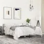 Sonoma gray metal engineered wood bed frame 140x200 cm by vidaXL, Beds and slatted bases - Ref: Foro24-3280045, Price: 140,09...
