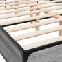 Sonoma gray metal engineered wood bed frame 140x200 cm by vidaXL, Beds and slatted bases - Ref: Foro24-3280045, Price: 140,09...