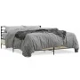 Sonoma oak metal engineered wood bed frame 160x200 cm by vidaXL, Beds and slatted bases - Ref: Foro24-3280053, Price: 144,69 ...
