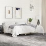 Estructura cama madera ingeniería metal roble Sonoma 180x200 cm de vidaXL, Camas y somieres - Ref: Foro24-3280058, Precio: 15...