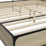 Estructura cama madera ingeniería metal roble Sonoma 180x200 cm de vidaXL, Camas y somieres - Ref: Foro24-3280058, Precio: 14...