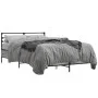 Sonoma gray metal engineered wood bed frame 120x190 cm by vidaXL, Beds and slatted bases - Ref: Foro24-3280070, Price: 129,25...