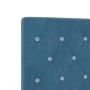 Estructura de cama Azul oscuro 140 x 200 cm Terciopelo