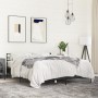 Bettgestell aus Holzwerkstoff und schwarzem Metall, 150 x 200 cm von vidaXL, Betten und Lattenroste - Ref: Foro24-3280047, Pr...