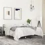 Bettgestell aus Holzwerkstoff und schwarzem Metall, 150 x 200 cm von vidaXL, Betten und Lattenroste - Ref: Foro24-3280047, Pr...