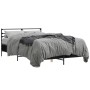 Estructura de cama madera de ingeniería y metal negro 135x190cm de vidaXL, Camas y somieres - Ref: Foro24-3280072, Precio: 13...