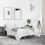 Estructura de cama madera de ingeniería y metal negro 135x190cm de vidaXL, Camas y somieres - Ref: Foro24-3280072, Precio: 13...