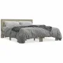 Sonoma oak metal engineered wood bed frame 150x200 cm by vidaXL, Beds and slatted bases - Ref: Foro24-3280098, Price: 144,58 ...