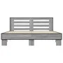 Sonoma gray metal engineered wood bed frame 150x200 cm by vidaXL, Beds and slatted bases - Ref: Foro24-3280100, Price: 149,35...