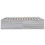 Estructura de cama madera de ingeniería gris Sonoma 200x200 cm de vidaXL, Camas y somieres - Ref: Foro24-3280900, Precio: 162...